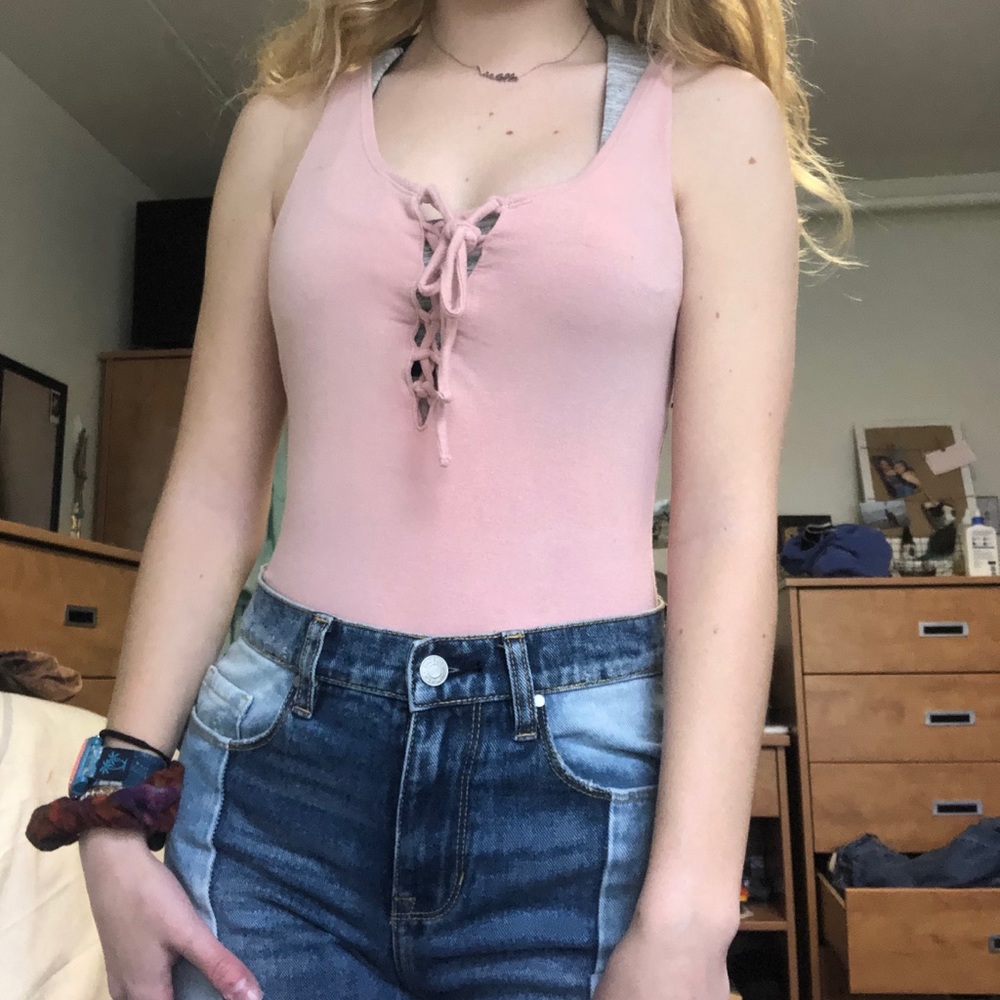 pink bodysuit 💕